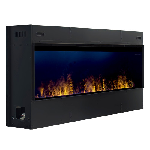 Dimplex Optimyst 66-Inch Linear Electric Fireplace | Advanced, multicolor LED lighting projects onto the flames to help create the fire illusion.