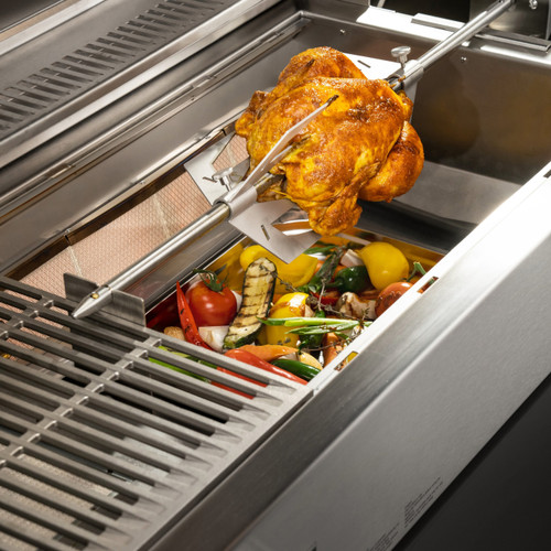 Flammkraft Zwilling Model D Gas Grill | Optional Rotisserie Kit