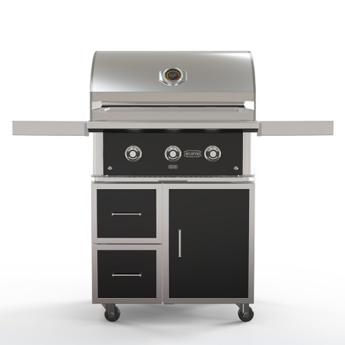 Wildfire Ranch Pro 30-Inch Freestanding Black Stainless Steel Gas Grill | Gas Grill with Cart