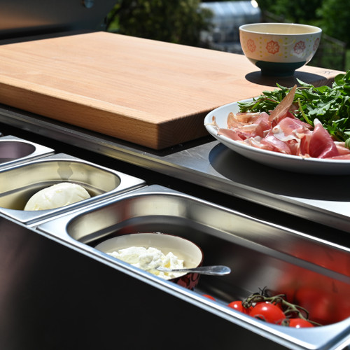 Flammkraft Zwilling Model M Kitchen Prep Center Module Gas Grill | Module can be used as a standalone-space saver