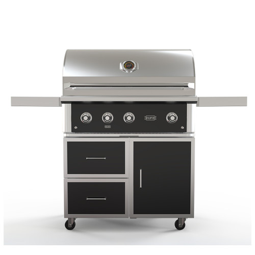 Wildfire Ranch Pro 36-Inch Freestanding Black Stainless Steel Gas Grill | Traditional or Black 304 Stainless Steel