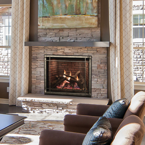 Montigo Paragon 40" Direct Vent Gas Fireplace | Micro mesh screen