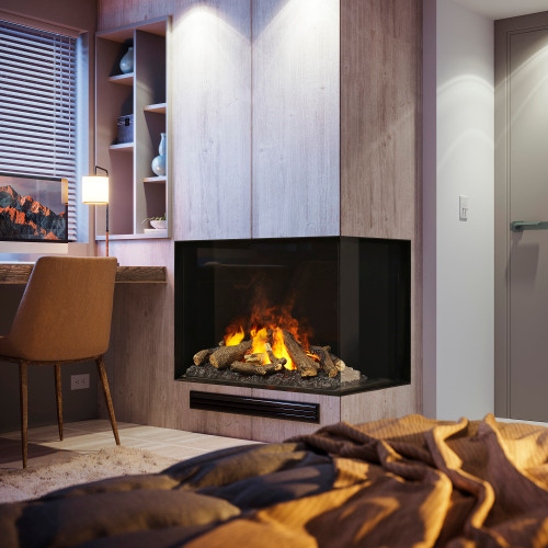 Dimplex Optimyst e-Matrix 37-Inch Right Corner Water Vapor Electric Fireplace | Right-Facing Electric Fireplace