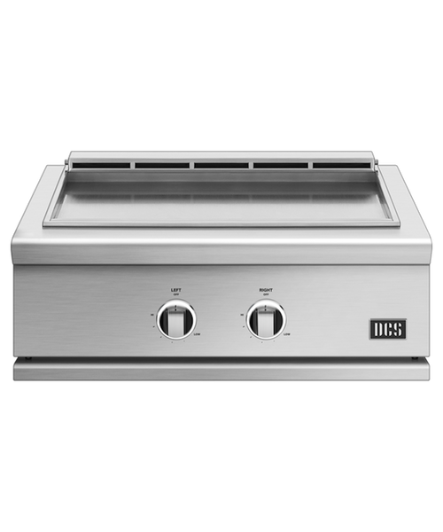 DCS 30" Freestanding Gas Griddle | Separate temperature zones and even heat distribution DCS 30" Freestanding Gas Griddle | Separate temperature zones and even heat distribution