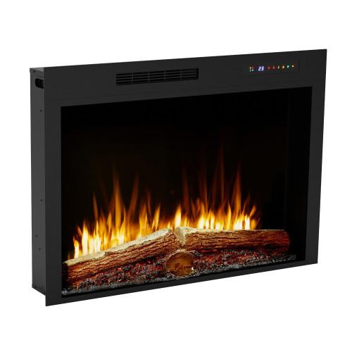 Dimplex Vital Spark 36-Inch Electric Firebox | Personalize the ambience with 13 flame colors, adjustable brightness, and 3 flame speeds.