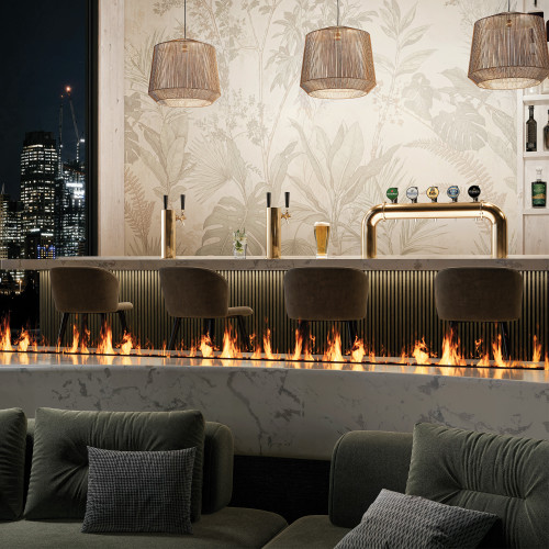 Dimplex Optimyst RGB 20-Inch Electric Cassette Fireplace | Enjoy endless design options: see-through, three-sided, open concept, or link multiple cassettes together for a custom length