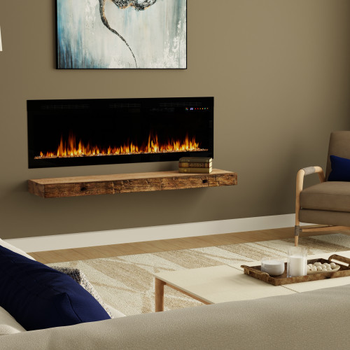 Dimplex Vital Sense 60-Inch Electric Fireplace | Personalized flame control with 13 flame colors, 3 flame speeds, and 3 brightness settings.
