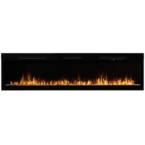 Dimplex Vital Sense 74-Inch Electric Fireplace | The Dimplex Vital™ Sense Linear Electric Fireplace creates a personalized fireside experience with lifelike flames, customizable colors and speeds, and supplemental heat for year-round comfort.