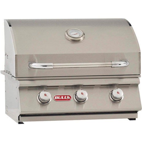 Bull 24" Steer 3-Burner Built In Gas Grill | 16 gauge 304 stainless steel construction is built to last

