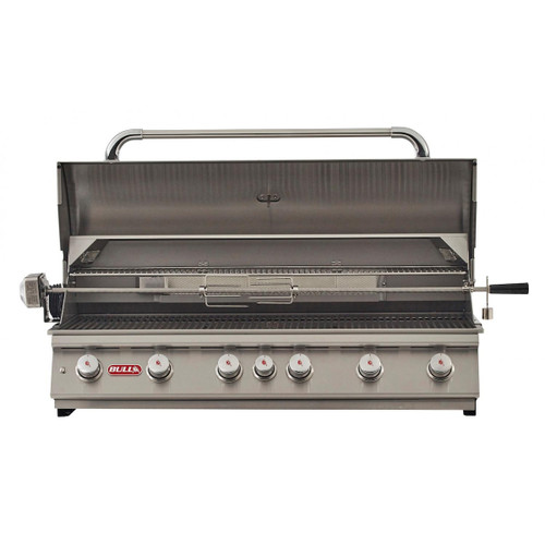 Bull 46" Diablo 6-Burner Built In Gas Grill | Dual halogen internal lights help you cook at night
