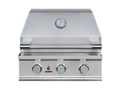 True Flame 25" E-Series 3-Burner Built In Gas Grill | 304 Stainless Steel Flame Tamers and Burner Covers
