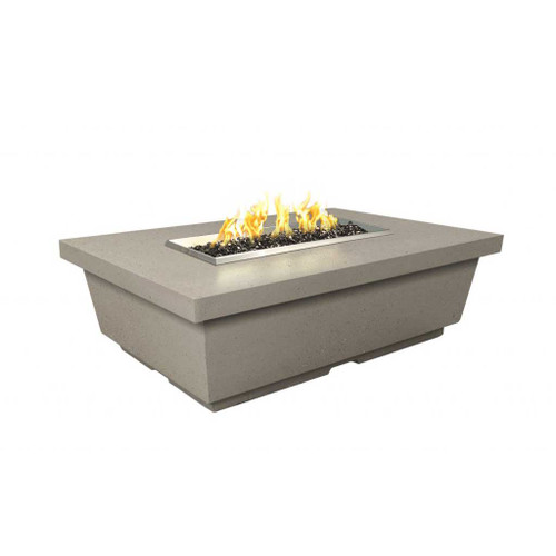 American Fyre Designs Contempo Rectangle Chat Height Fire Table | Designed to provide the perfect chat style fire pit to gather friends and family
