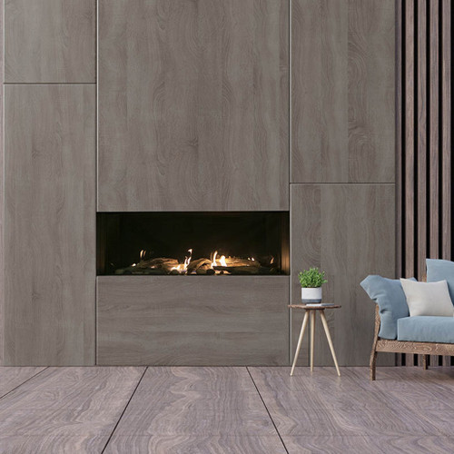 Sierra Flame Vienna 50-Inch Direct Vent Gas Fireplace | No Intake or Exhaust Louvres