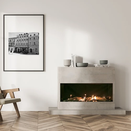 Sierra Flame Vienna 60-Inch Direct Vent Gas Fireplace | Able to Finish with Combustible Around the Fireplace