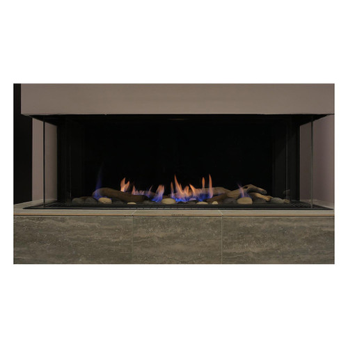 Sierra Flame 48" Toscana 3-Sided Direct Vent Gas Fireplace | There are no vents required behind the wall of the fireplace to dump the built up heat.