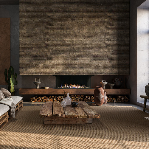 Sierra Flame Toscana 48-Inch 3-Sided Direct Vent Gas Fireplace | Convection – Gently blowing air into the room