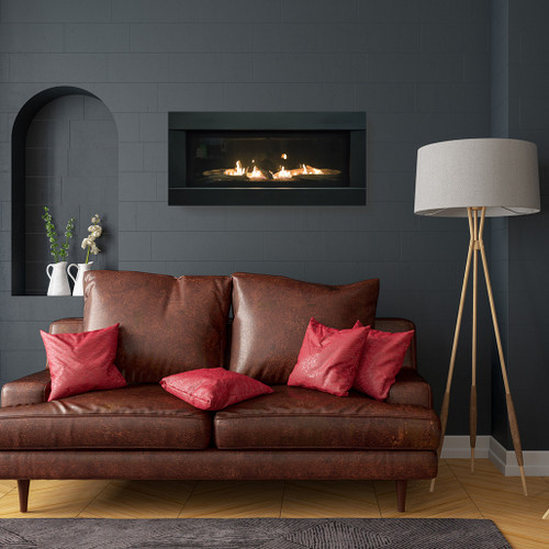 Sierra Flame 55" Standford Direct Vent Gas Fireplace | Flush mount design