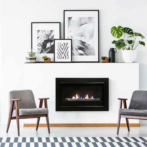 Sierra Flame Boston 36-Inch Direct Vent Gas Fireplace | Tempered Glass