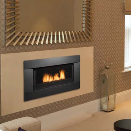Sierra Flame Newcomb 36-Inch Deluxe Direct Vent Gas Fireplace | Tempered glass
