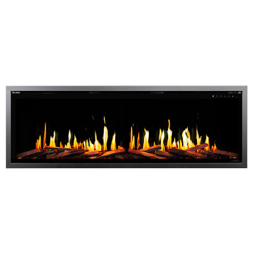 Modern Flames 52" Orion Slim Linear V2 LCD Electric Fireplace | The new Modern Flames + app unlocks advanced flame customization and enables over-the-air updates