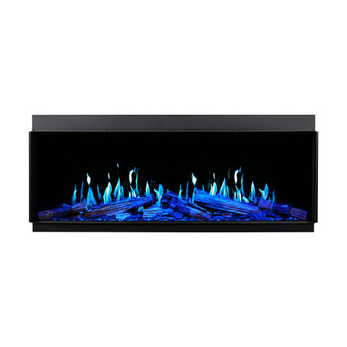 Modern Flames 60" Orion Slim Linear V2 LCD Electric Fireplace | Powered by next-generation LCD Displays, the flames deliver sharper contrast and deeper blacks, while adaptive brightness technology ensures a perfectly balanced fire display day or night