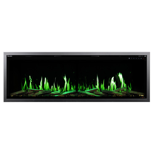 Modern Flames 60" Orion Slim Linear V2 LCD Electric Fireplace | Powered by next-generation LCD Displays, the flames deliver sharper contrast and deeper blacks, while adaptive brightness technology ensures a perfectly balanced fire display day or night