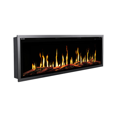 Modern Flames 60" Orion Slim Linear V2 LCD Electric Fireplace | Multi-Colored Flame Electric Fireplace