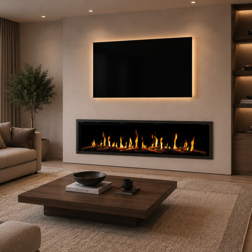 Modern Flames 100" Orion Slim Linear V2 LCD Electric Fireplace | Electric Fireplace for Modern Homes