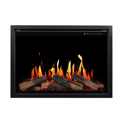 Modern Flames 30" Orion Traditional V2 LCD Electric Fireplace | Powered by next-generation LCD Displays, the flames deliver sharper contrast and deeper blacks, while adaptive brightness technology ensures a perfectly balanced fire display day or night