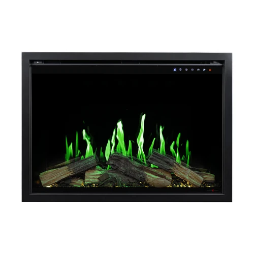 Modern Flames 30" Orion Traditional V2 LCD Electric Fireplace | Orion V2 features deeper, dimensional flames with richer color and enhanced realism