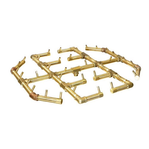 Warming Trends Universal 42-Inch Crossfire Brass Burner | Constructed from brass, the burner is incredibly durable, and even benefits from increased resistance to rust and corrosion over rival burners constructed from other materials