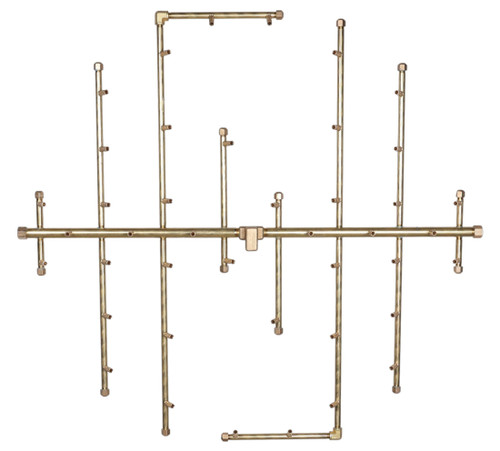 Warming Trends Universal 48-Inch Crossfire Brass Burner | Sets the standard for performance, efficiency, and lasting reliability.