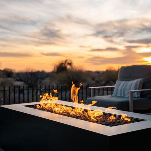 Warming Trends Linear 54-Inch Crossfire Brass Burner | Designed, engineered, and assembled in the USA