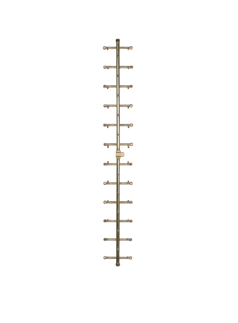 Warming Trends Tree-Style 54-Inch Crossfire Brass Burner | 100% brass construction for ultimate durability