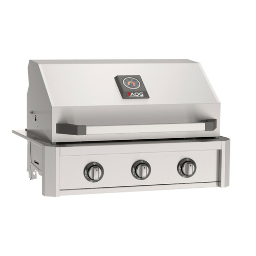 American Outdoor Grill 30" T Series Built-In Gas Grill | Spring-Assisted Hood for comfortable lifting