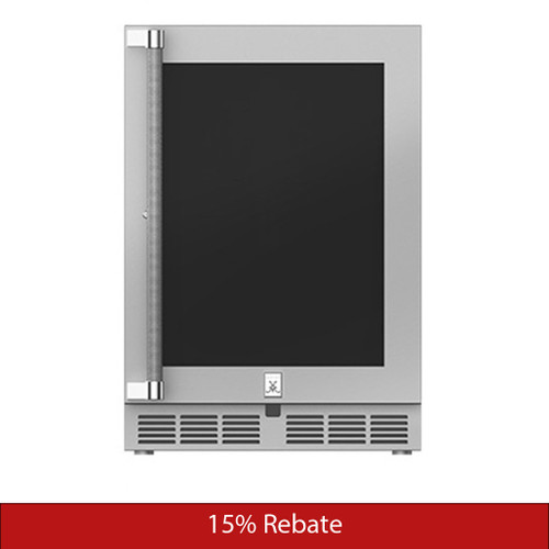 Hestan 24" Outdoor Dual Zone Refrigerator with Wine Storage | Promo Ends September 30th.