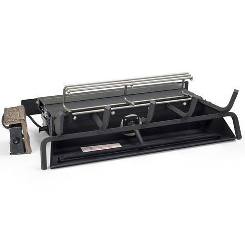 Realfyre 24" Charred Evergreen Split Oak Gas Logs with G52 Burner System | This burner system Features an Exclusive stainless steel “booster grid” that acts as a catalyst to increase the intensity of the fire.