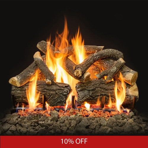 Grand Canyon 30" Arizona Weathered Oak Charred Indoor Vented Gas Log and Burner | Promo Ends September 8th.