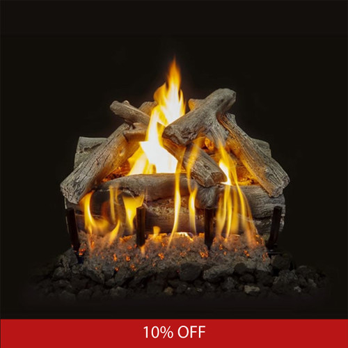 Grand Canyon 30" Western Driftwood Indoor See Through Vented Gas Log & Burner | Promo Ends September 8th.