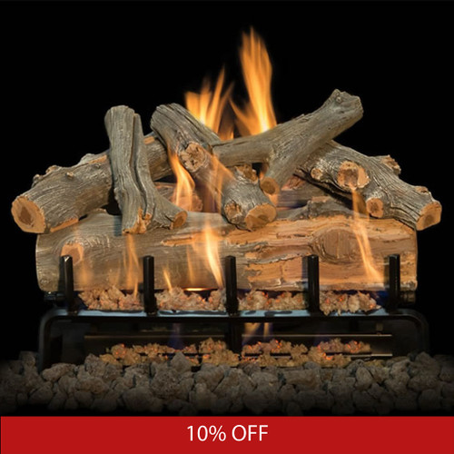 Grand Canyon 24" Arizona Juniper Indoor See Through Vented Gas Log & Burner | Promo Ends September 8th.