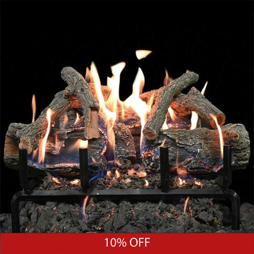 Grand Canyon 30" Lava Front View Vented Burner Set with GlowFire Logs | Promo Ends May 29th.