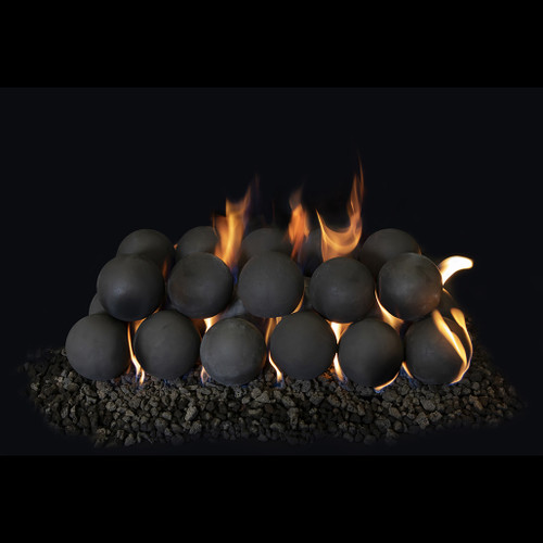 Grand Canyon 42" Vented Contemporary Cannonballs with Gas Burner | Authentic cast pieces in three stunning colors and sizing options that can be styled simply for a minimalist look or mixed and matched to create a custom, contemporary aesthetic.