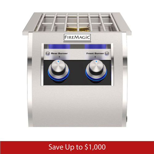 Fire Magic Echelon Diamond Built-In Double Side Burner | Promo Ends July 31st.