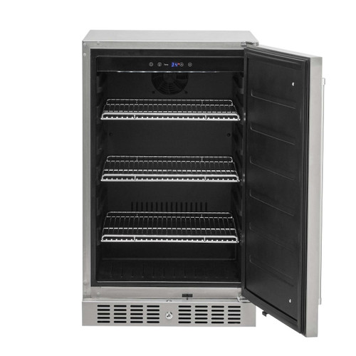 Coyote Outdoor 21" Built-In Refrigerator | Its outdoor-rated construction and stainless steel exterior ensure longevity in any environment.