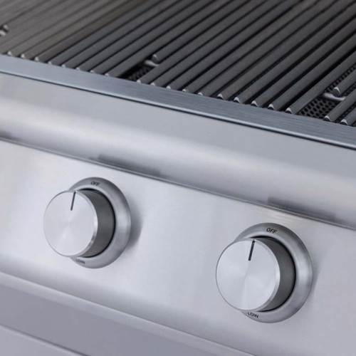 Blaze BCM 25" 3-Burner Built-In Gas Grill | Push-and-turn flamethrower ignition system delivers fast, reliable startups