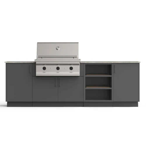 Urban Bonfire Prairie 36-Inch Classics Collection Outdoor Kitchen | Commercial grade stainless steel leveling legs