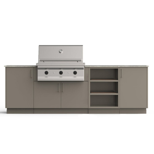 Urban Bonfire Prairie 36" Classics Collection Outdoor Kitchen | The specially engineered packaging allows the kitchen and countertop to ship together safely and our industry first, mechanical installation process ensures efficient installation of your countertop, every time