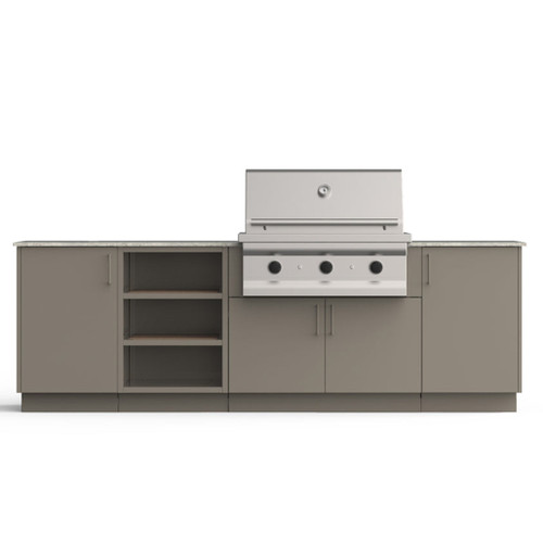 Urban Bonfire Dawn 36" Classics Collection Outdoor Kitchen | Included accessories can be rearranged to maximize functionality and usage of every cabinet