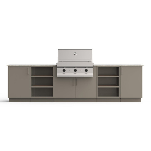 Urban Bonfire Savannah 36" Classics Collection Outdoor Kitchen | Included accessories can be rearranged to maximize functionality and usage of every cabinet