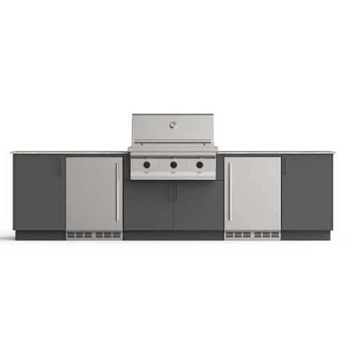 Urban Bonfire Tundra 36" Classics Collection Outdoor Kitchen | Included accessories can be rearranged to maximize functionality and usage of every cabinet
